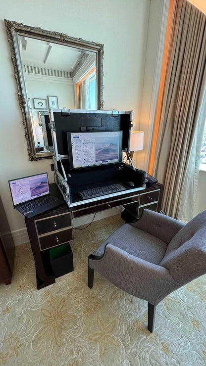 Work Station - Single 27" Screen (adjustable hight) - In-room Gulf LLC