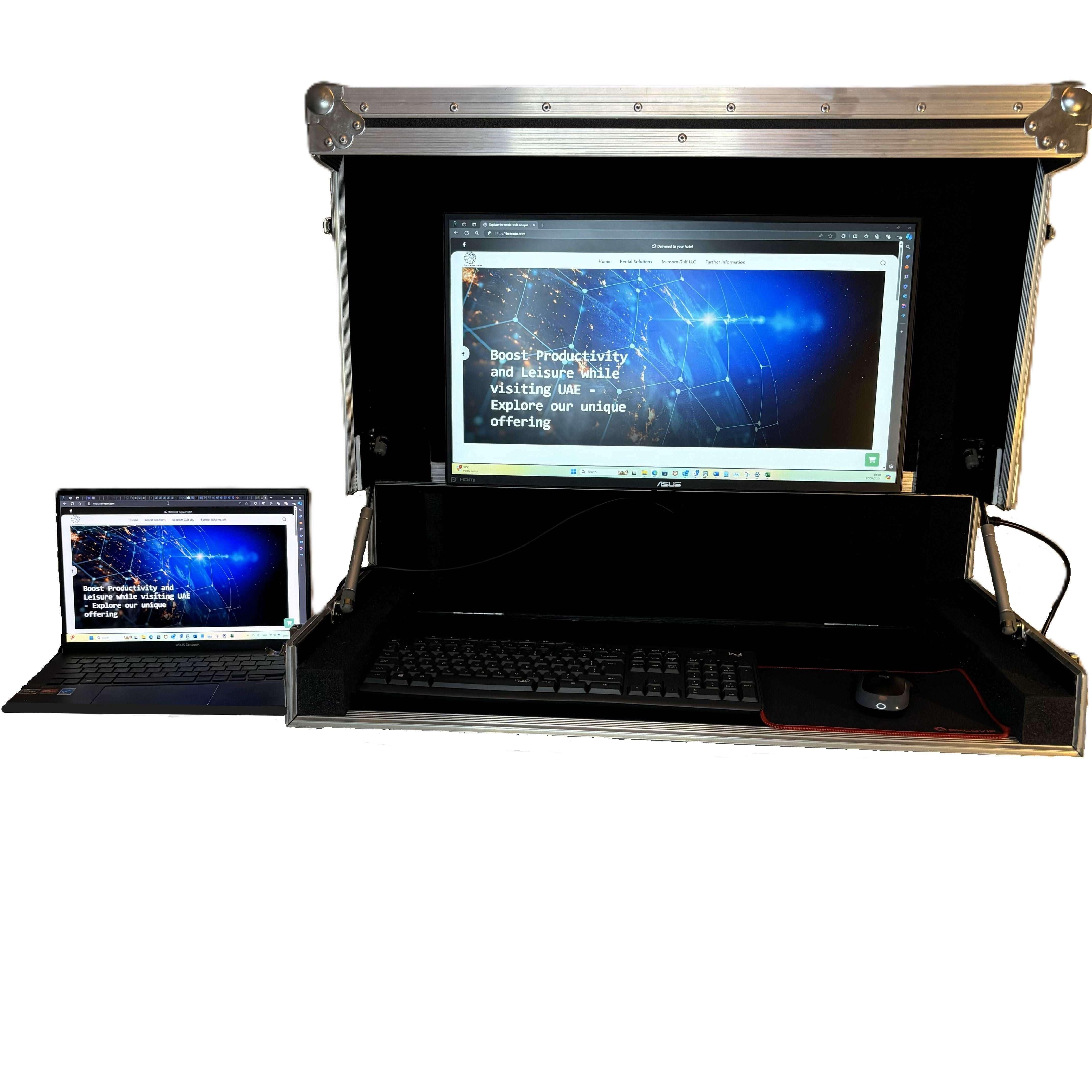 Work Station - Single 24.5" Screen - In-room Gulf LLC